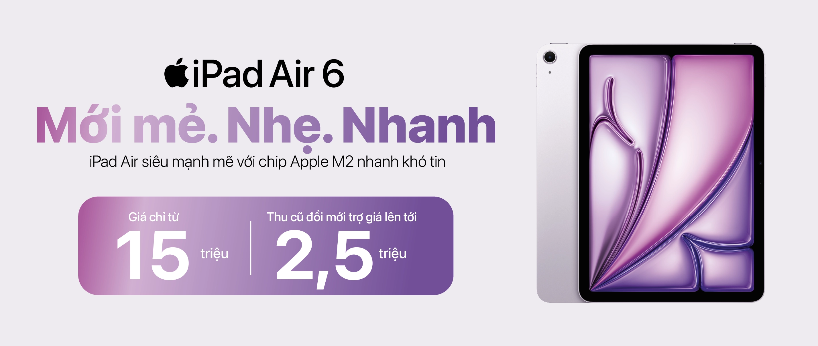 iPad Air 6: Giá chỉ từ 14 triệu